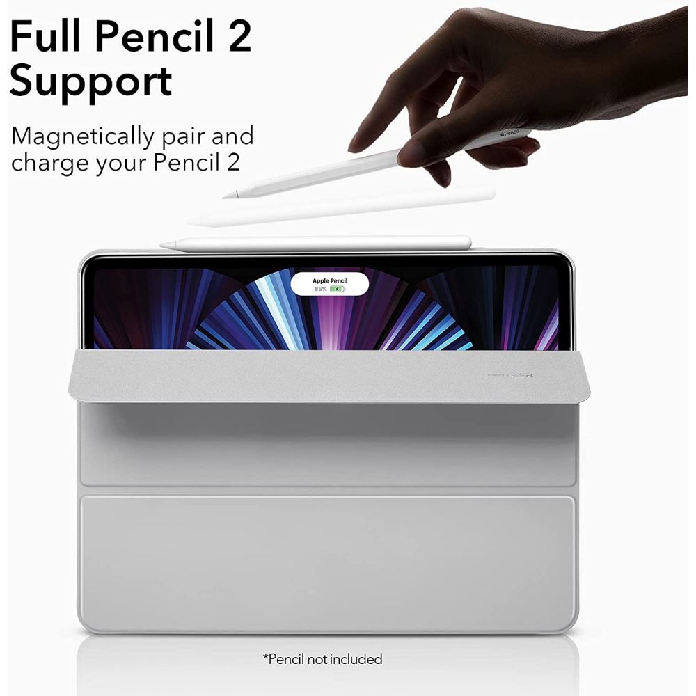 ESR - ESR iPad Pro 11 2018/2020/2021 Fodral Rebound Magnetic - Silver Grå