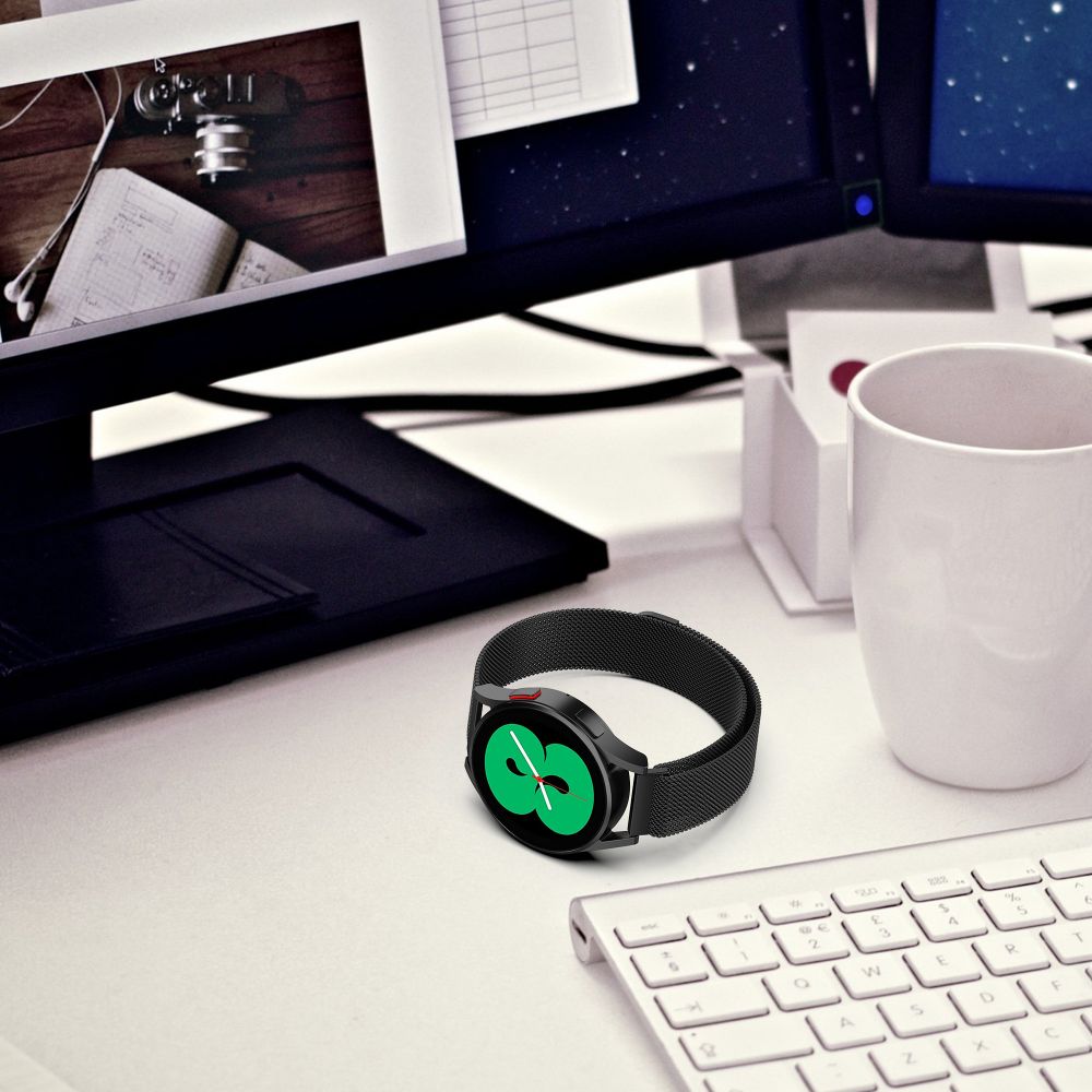 UTGÅTT - Tech-Protect Milaneseband Samsung Galaxy Watch 4 40/42/44/46 mm Svart