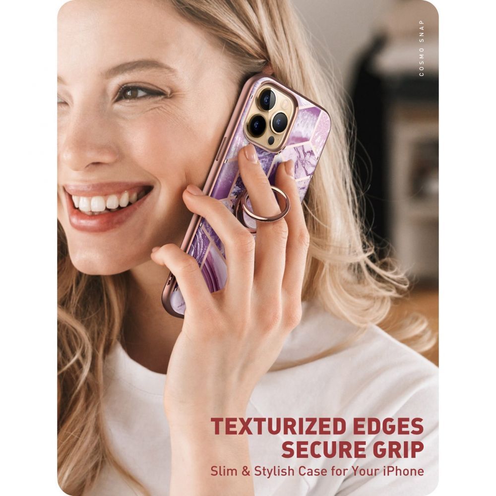 SupCase - Supcase IBLSN Cosmo Snap iPhone 13 Pro Skal - Marble Lila