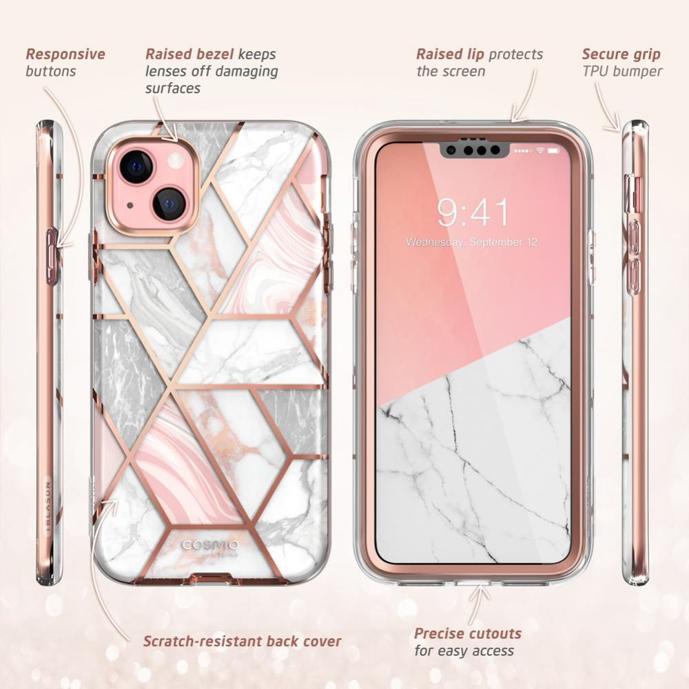 SupCase Supcase Cosmo Skal iPhone 13 - Marble 