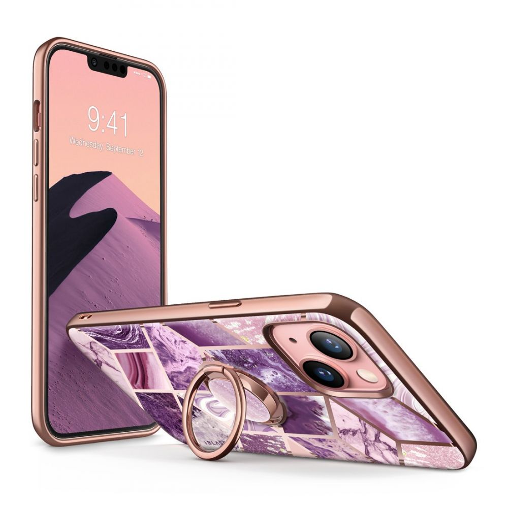 SupCase - Supcase IBLSN Cosmo Snap iPhone 13 Skal - Marble Lila
