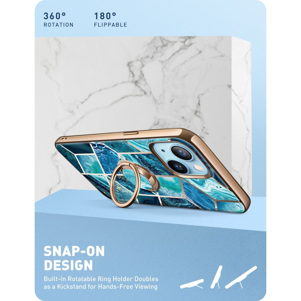 SupCase - Supcase IBLSN Cosmo Snap iPhone 13 Skal- Ocean Blå