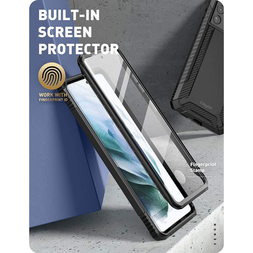 SupCase - Supcase Clayco Xenon Galaxy S21 Ultra - Svart