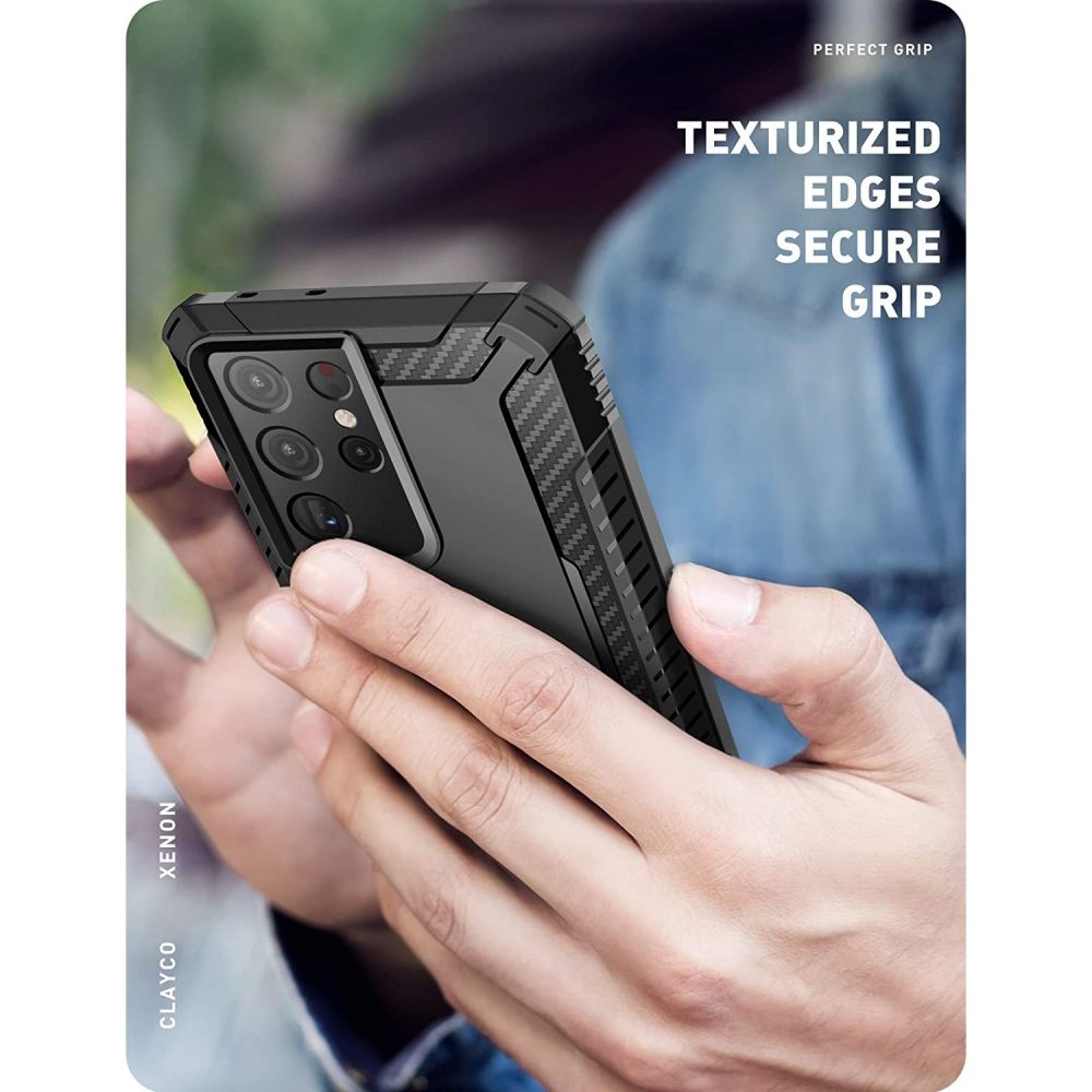SupCase - Supcase Clayco Xenon Galaxy S21 Ultra - Svart