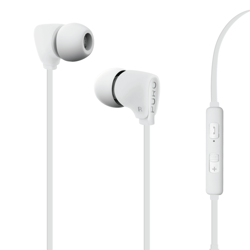 Puro - Puro Fine Stereo In-Ear-hörlurar, vit