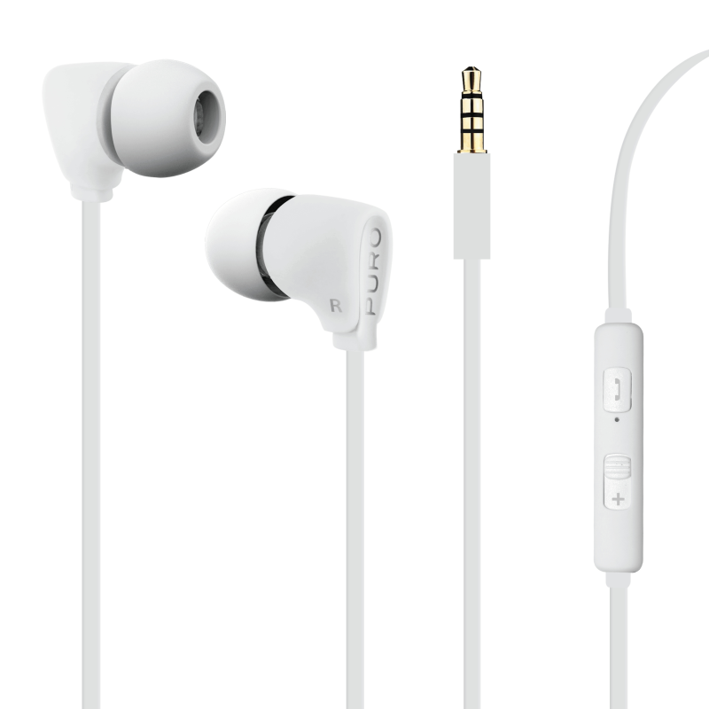 Puro - Puro Fine Stereo In-Ear-hörlurar, vit