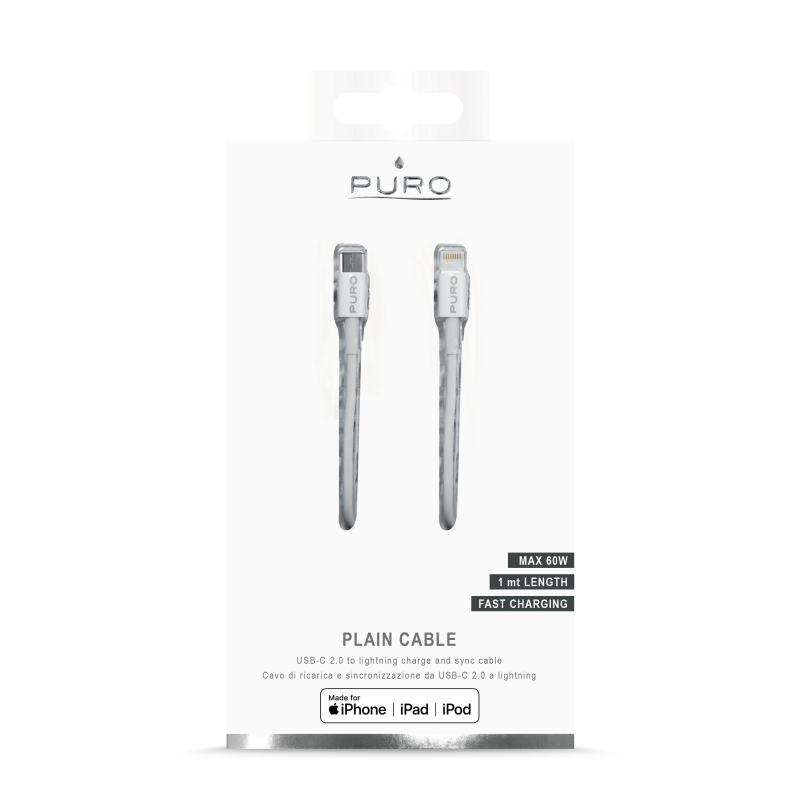 PURO Cavo Micro USB 1 Metro, USB 2.0, Connettori: Micro-USB A E Apple 30 Pin