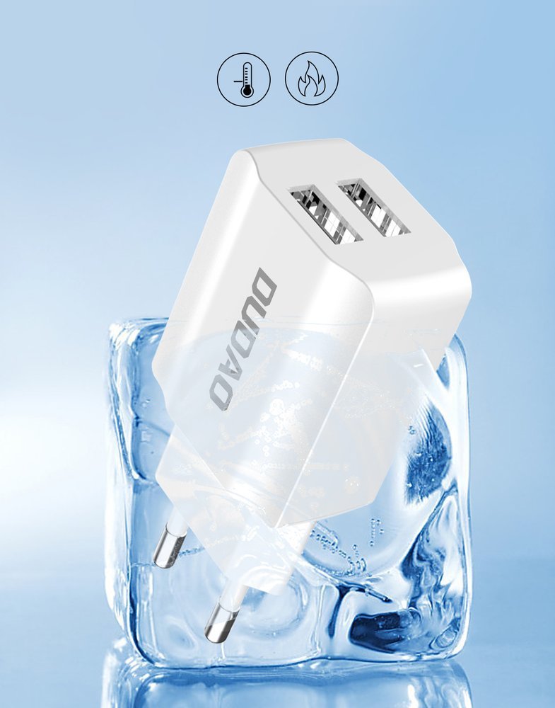 Dudao - Dudao Väggladdare USB EU + Lightning cable - Vit