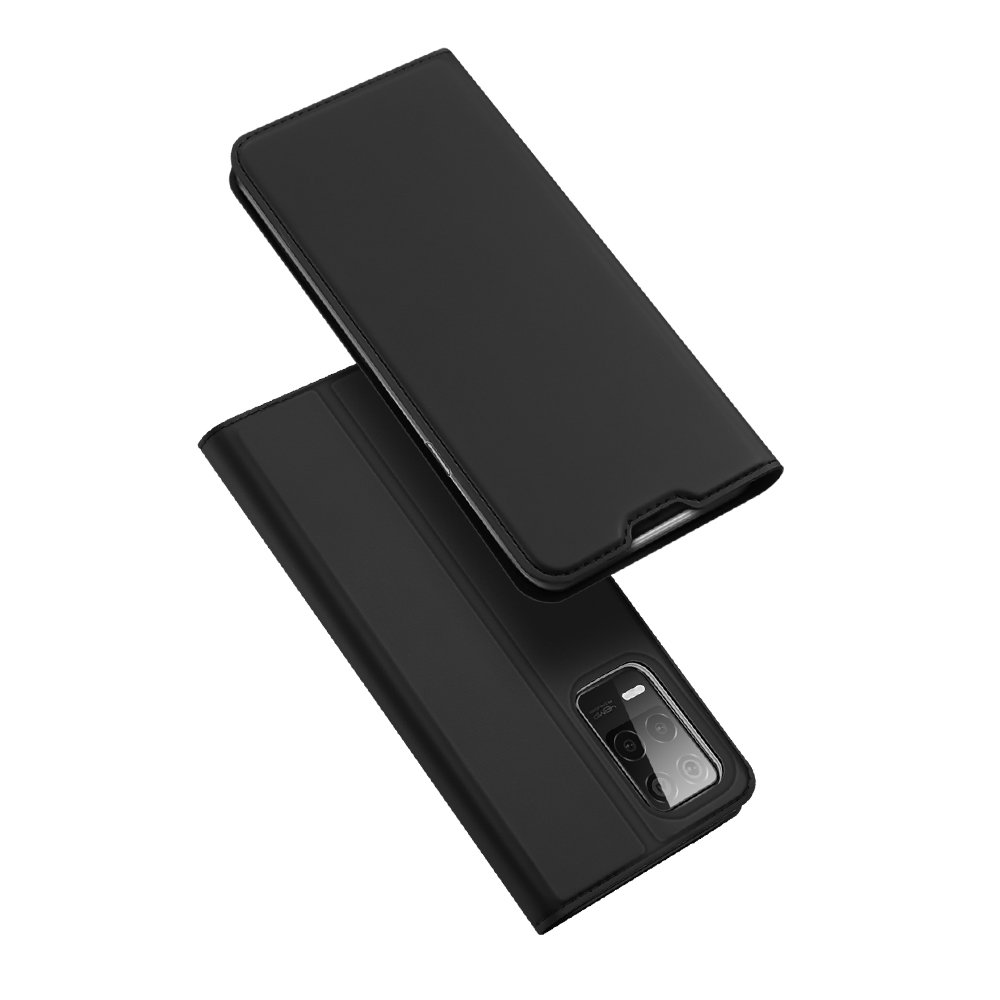 UTGÅTT - Dux Ducis Skin Pro Plånboksfodral Realme 8 5G / V13 5G - Svart
