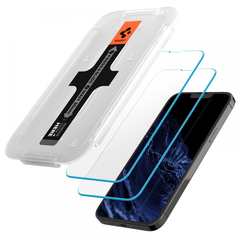 Spigen - Spigen EZ Fit [2 Pack] iPhone 14 Plus/13 Pro Max Skrmskydd i Hrdat glas