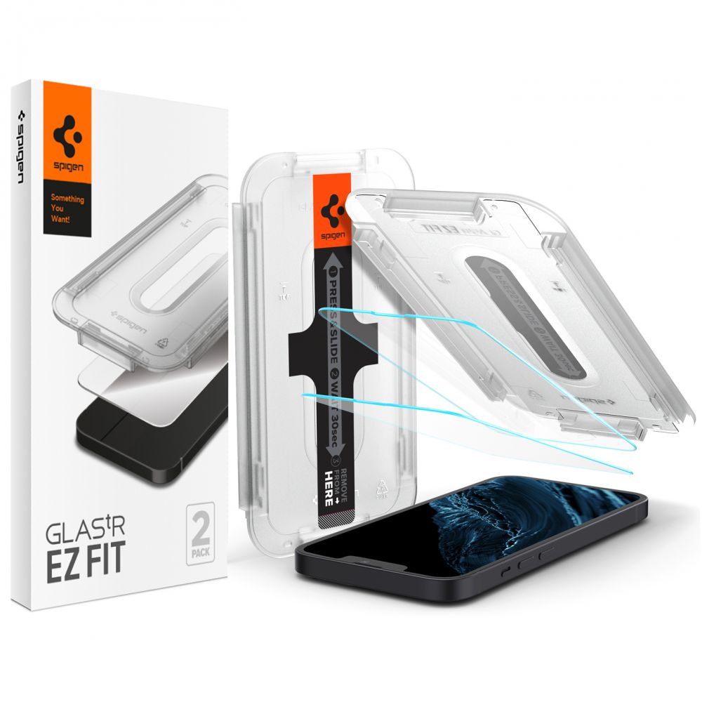 Spigen - Spigen EZ Fit [2 Pack] iPhone 14 Plus/13 Pro Max Skrmskydd i Hrdat glas