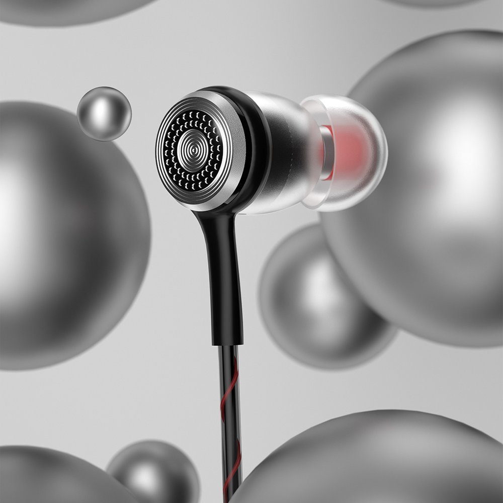 Dudao - Dudao In-Ear Hörlurar 3.5 mm Mini Jack - Silver