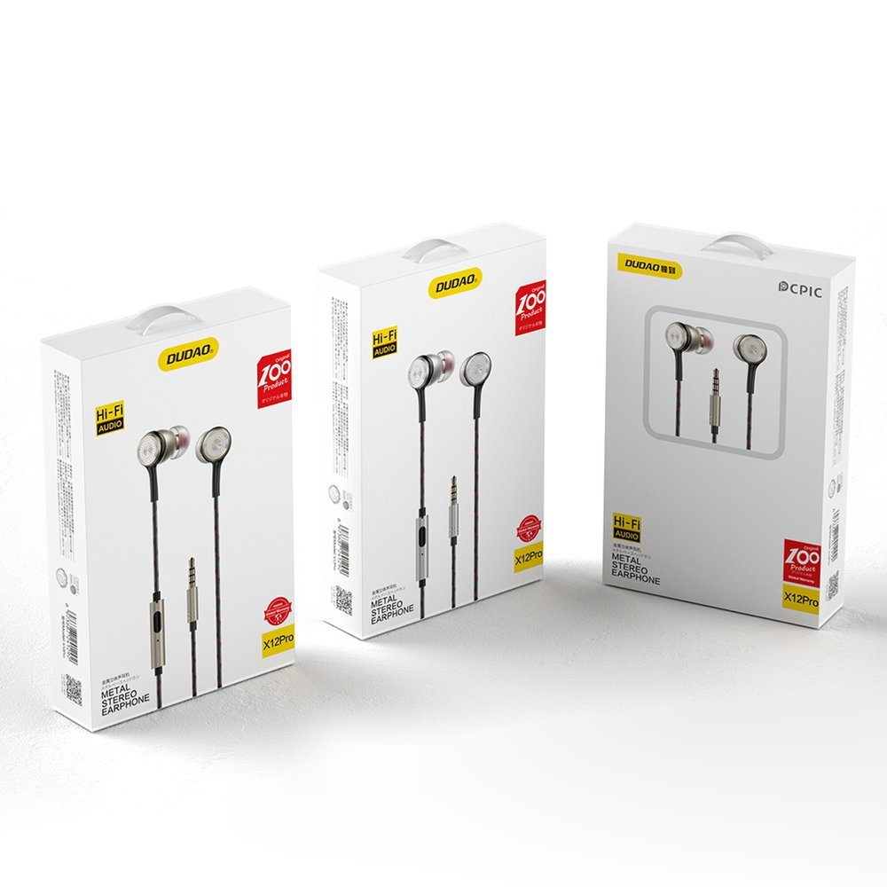 Dudao - Dudao In-Ear Hörlurar 3.5 mm Mini Jack - Silver