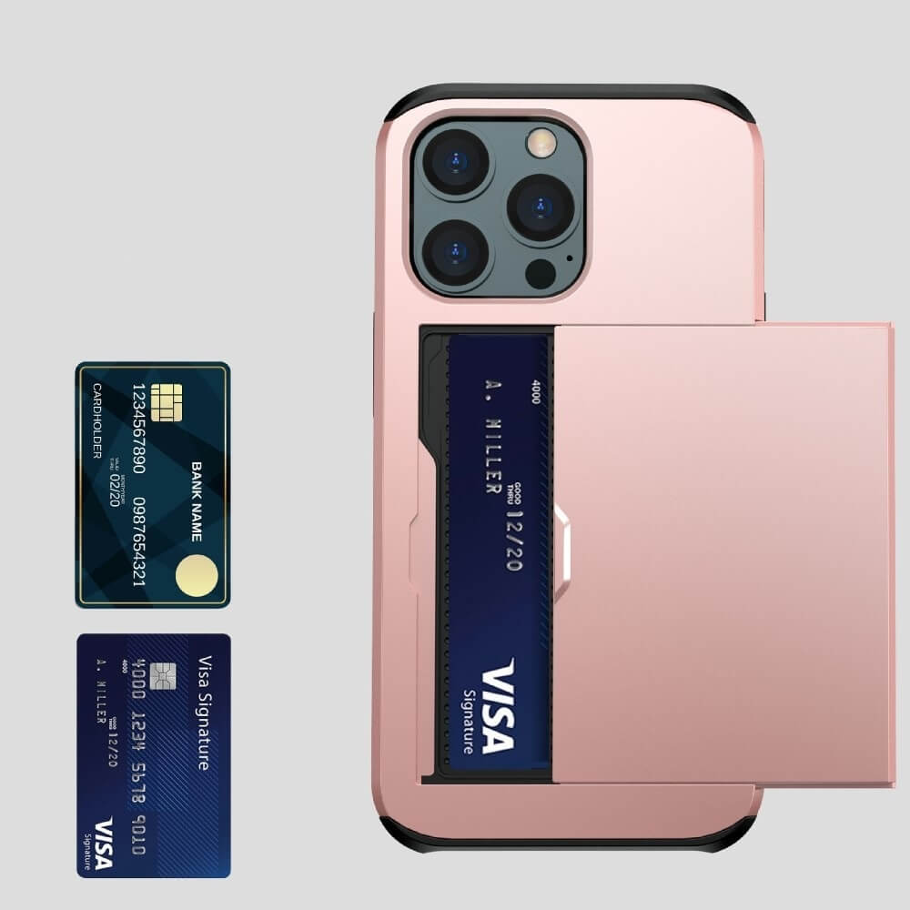 A-One Brand
Hybrid Skal med Kortplats till iPhone 13 Mini - Roséguld