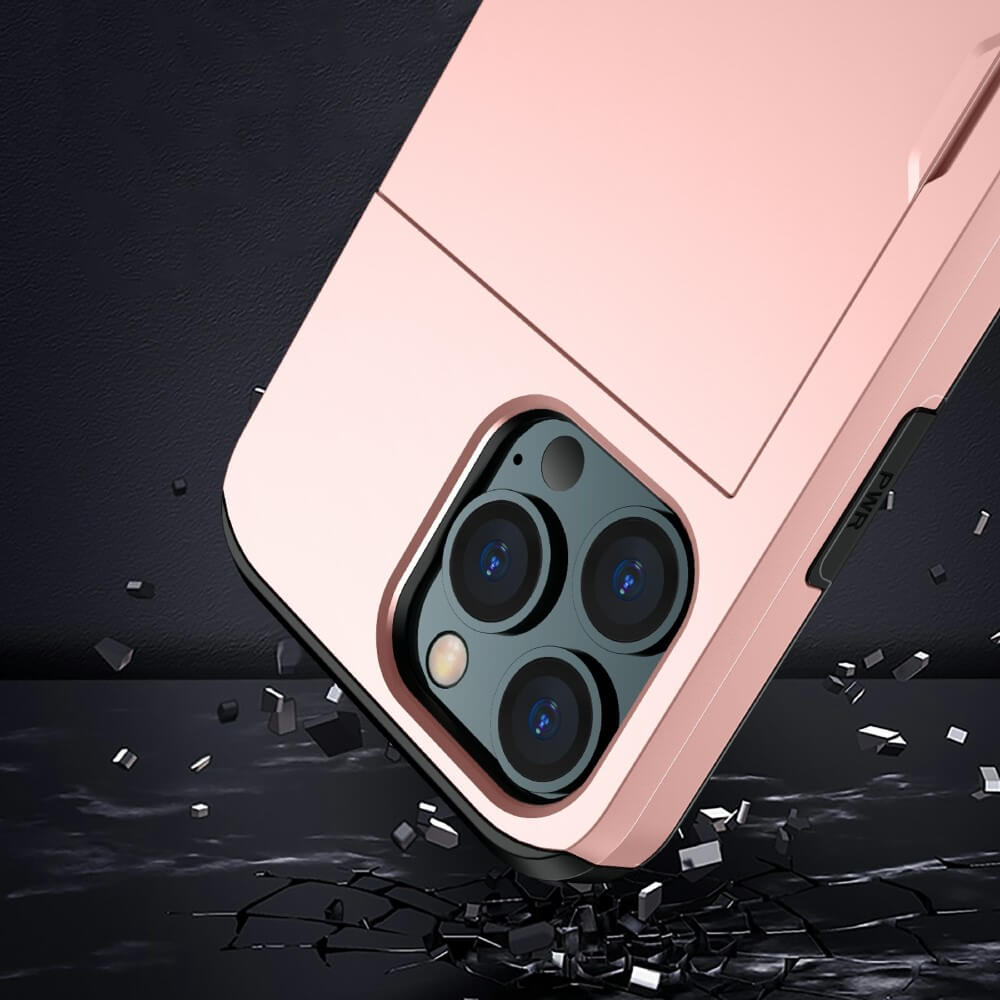 A-One Brand
Hybrid Skal med Kortplats till iPhone 13 Mini - Roséguld