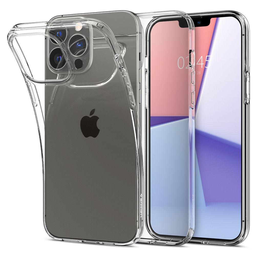 Spigen - Spigen Liquid Crystal Mobilskal iPhone 13 Pro Max - Crystal Clear
