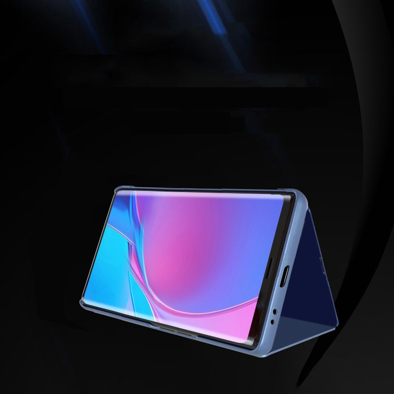 Ruhtel - Clear View Fodral Realme 8 / 8 Pro - Svart