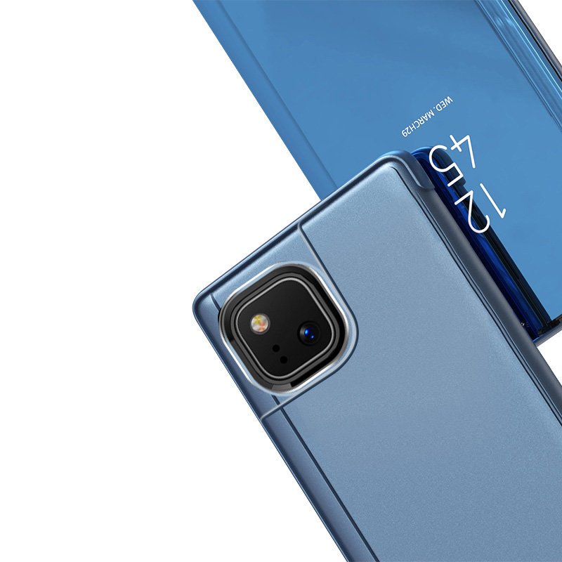 Ruhtel - Clear View Fodral Realme 8 / 8 Pro - Svart
