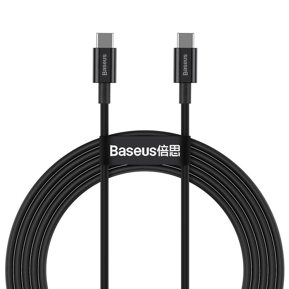 Baseus Superior USB-C till USB-C kabel 100W 5A 20V 1m - Svart