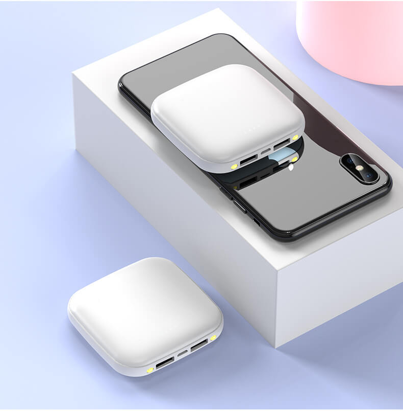 A-One Brand - Portabel Mini Powerbank - 5000 mAh - Vit