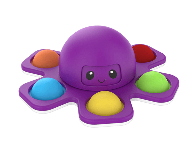 A-One Brand - Fidget toy pop it spinner bläckfisk - Lila