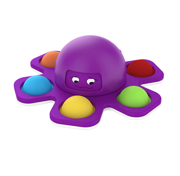 A-One Brand - Fidget toy pop it spinner bläckfisk - Lila