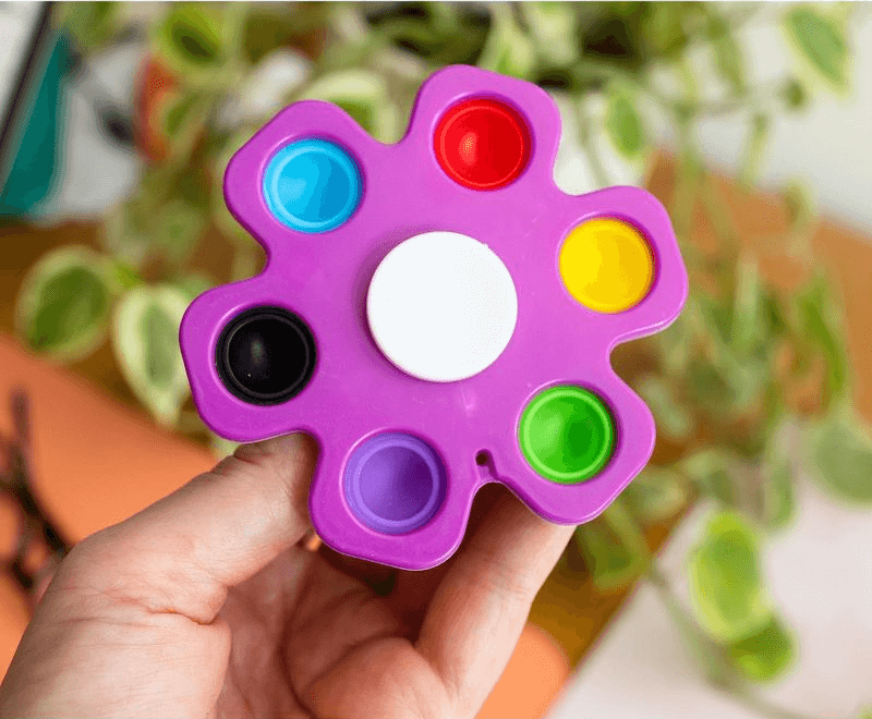 A-One Brand - Fidget toy pop it spinner bläckfisk - Vit