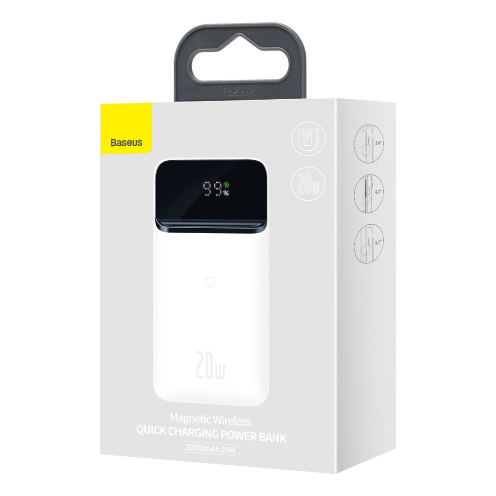 BASEUS
BASEUS Magnetic Magsafe Trådlös Power Bank 20W 10000MAH - Vit