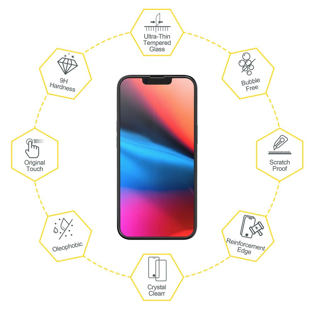 Boom of Sweden - BOOM - iPhone 13 / iPhone 13 Pro Curved Glass Skärmskydd