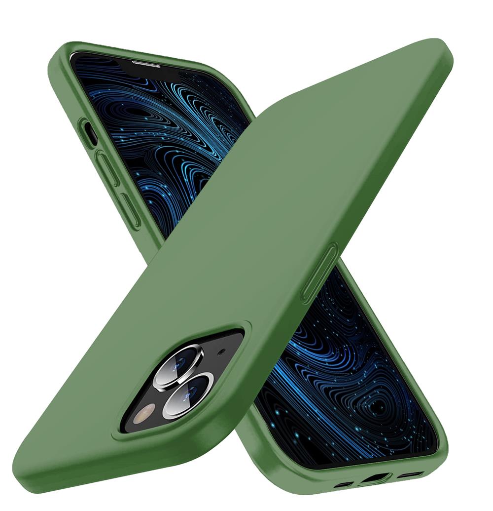 OEM Liquid Silicone Skal iPhone 13 Mini - Grön 