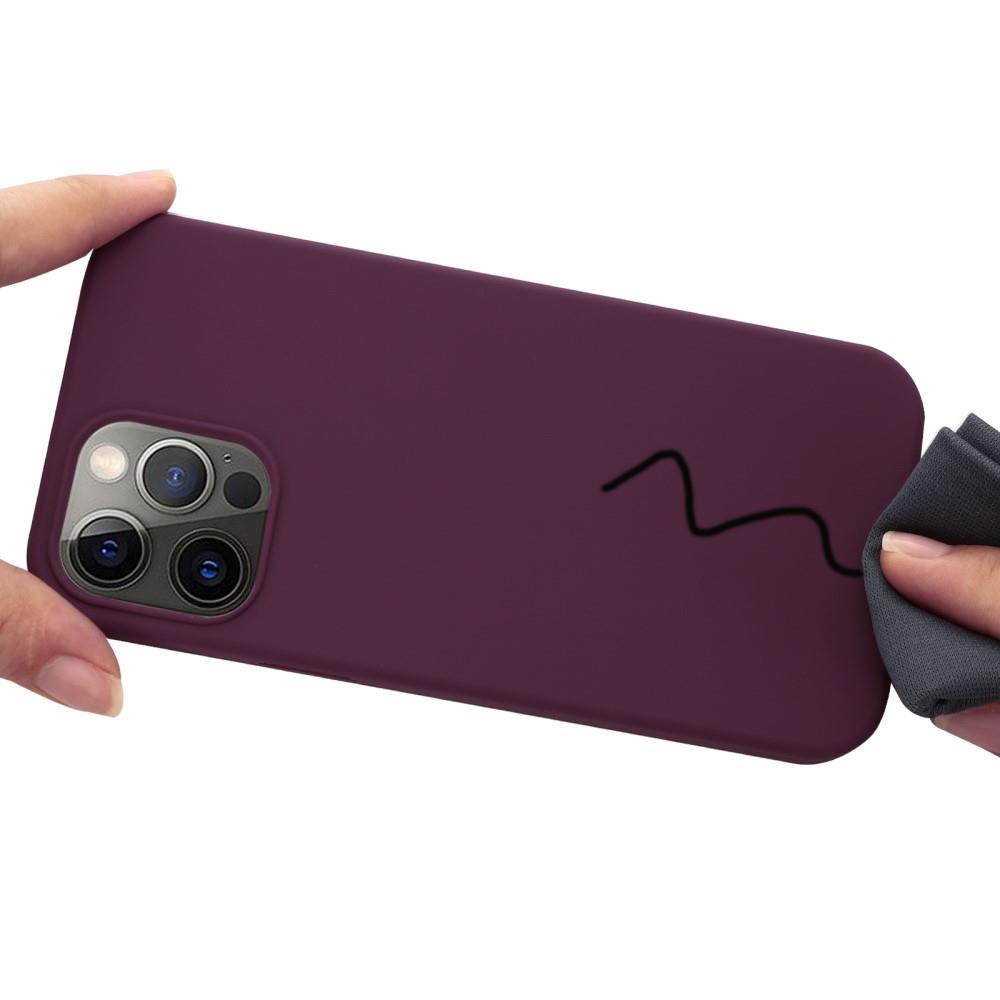 A-One Brand - MagSafe Liquid Silicone Skal iPhone 13 Pro - Maroon
