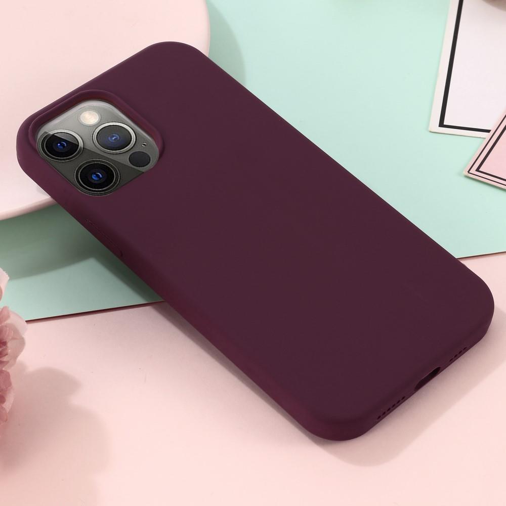 A-One Brand - MagSafe Liquid Silicone Skal iPhone 13 Pro - Maroon
