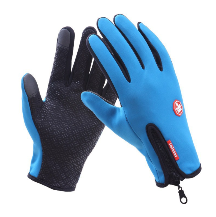 A-One Brand - Vattenavvisande touchvantar / handskar - Large - Blå