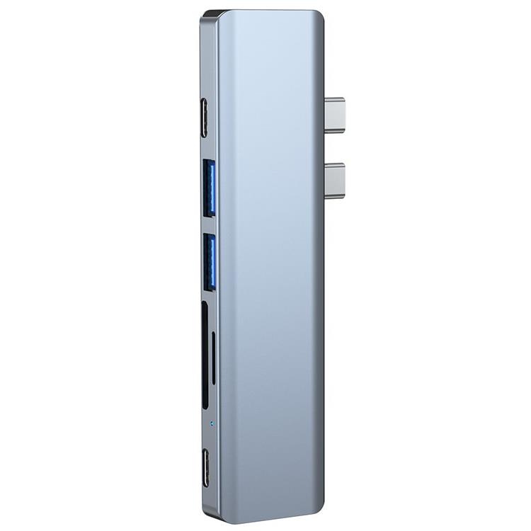 Tech-Protect - Tech-Protect V5-Hub Adapter 7in1 - Grå