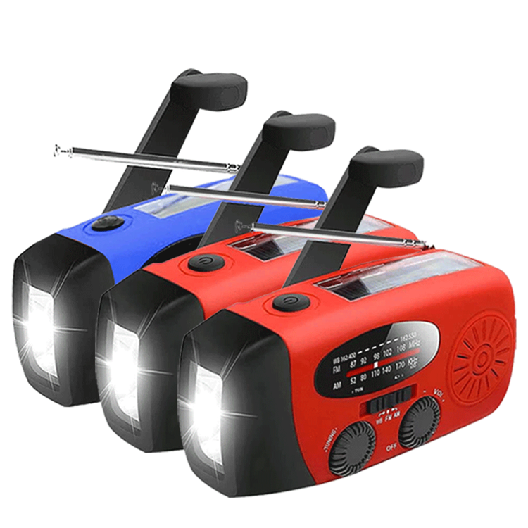 A-One Brand - [3 PACK] Vevradio 2000mAh Powerbank, Ficklampa - 1 Bl 2 Rd