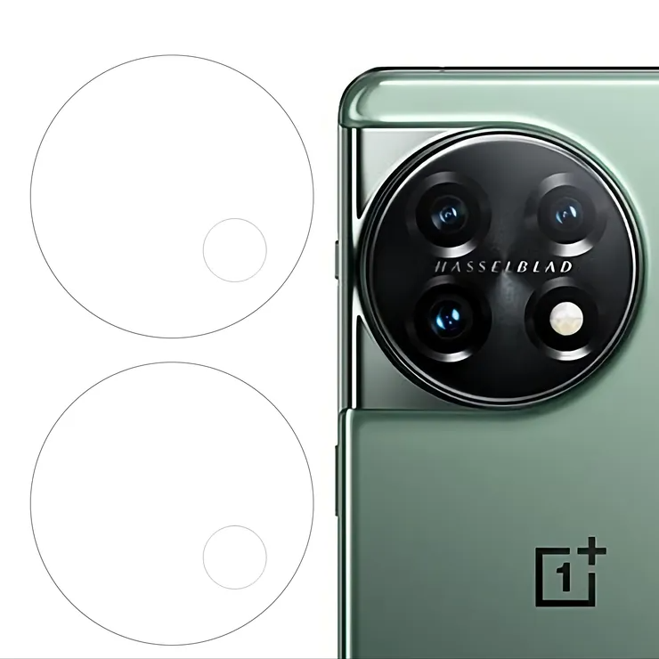 A-One Brand - [2-Pack] OnePlus 11 5G Kameralinsskydd i Härdat glas
