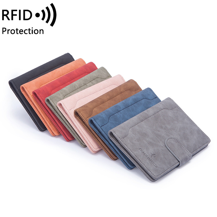 A-One Brand - Passhållare Plånbok RFID Korthållare Slim - Svart