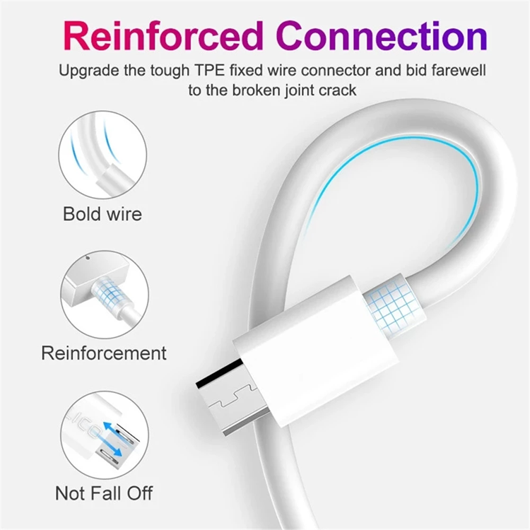 A-One Brand - USB-A till USB-C Kabel Snabbladdning 2M - Vit