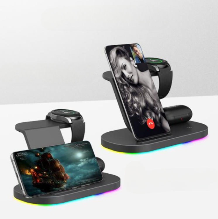 A-One Brand - 3in1 Trådlös Laddare - Svart till Samsung-produkter