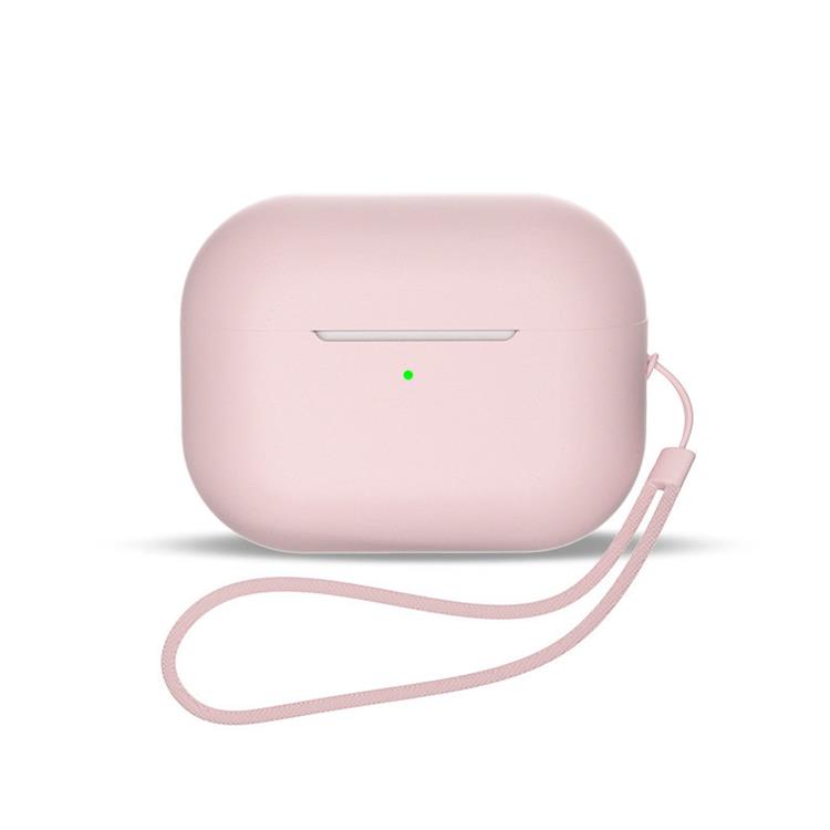 AirPods 3 Skal Silikon med Handledsrem - Rosa - TheMobileStore Airpods tillbehör