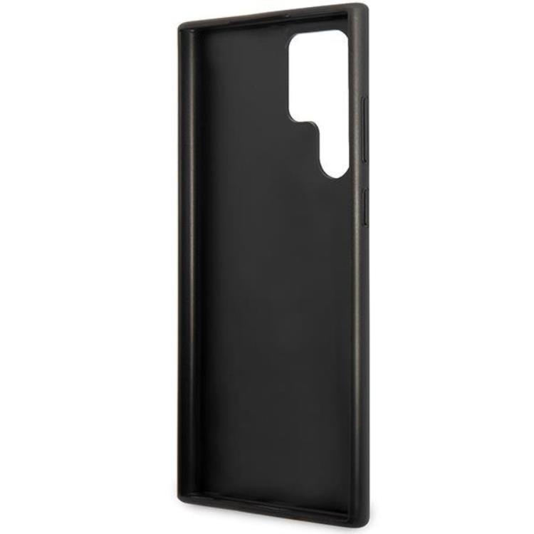 Guess - Guess Galaxy S23 Ultra Skal 4G Metal Gold Logo - Grå