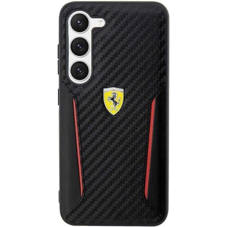 Ferrari - Ferrari Galaxy S23 Plus Skal Carbon Contrast Edges - Svart