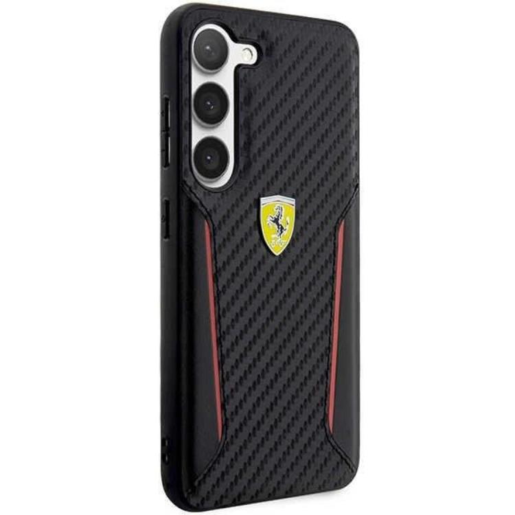 Ferrari - Ferrari Galaxy S23 Plus Skal Carbon Contrast Edges - Svart