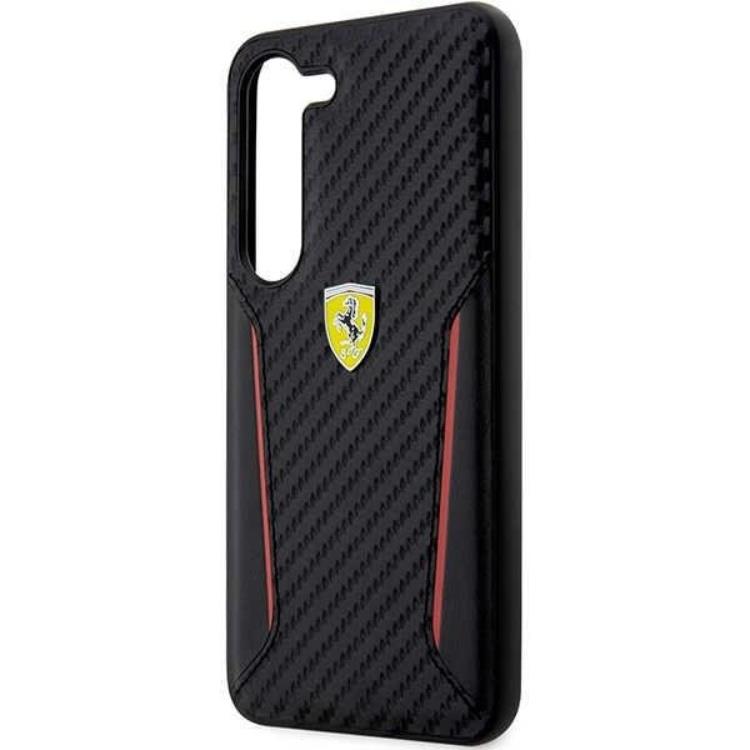 Ferrari - Ferrari Galaxy S23 Plus Skal Carbon Contrast Edges - Svart