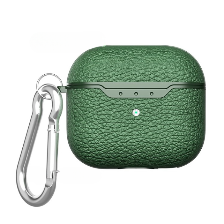 A-One Brand - Airpods 3 Skal Litchi Texture - Grön