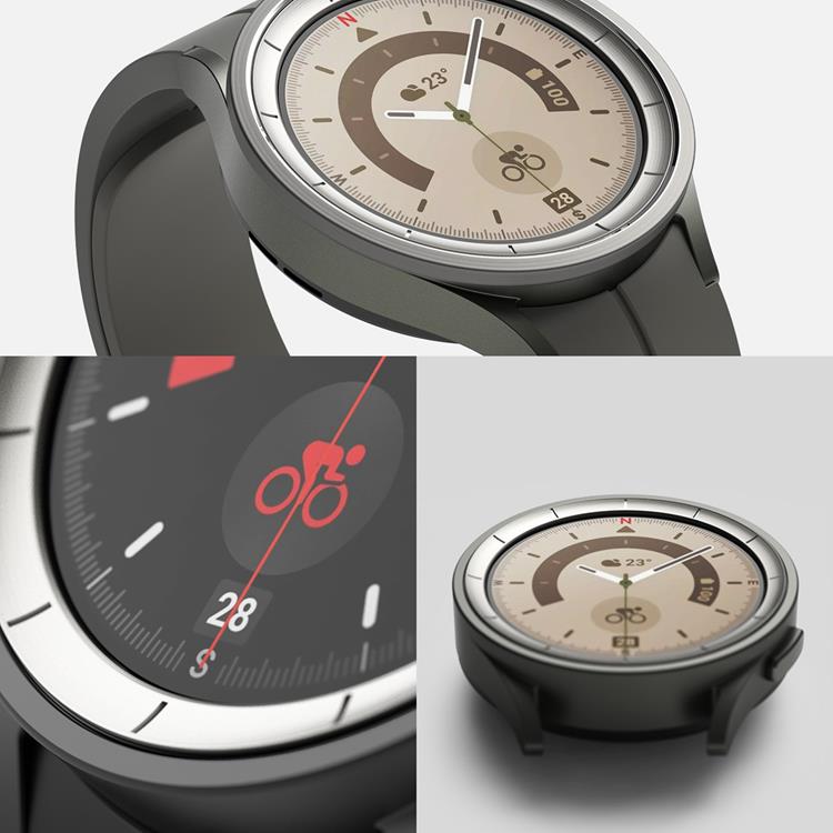 Ringke - Ringke Galaxy Watch 5 Pro (45mm) Skal Inner Bezel Styling Overlay - Svart