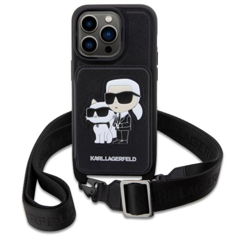 KARL LAGERFELD - Karl Lagerfeld iPhone 14 Pro Halsbandsskal Crossbody Karl