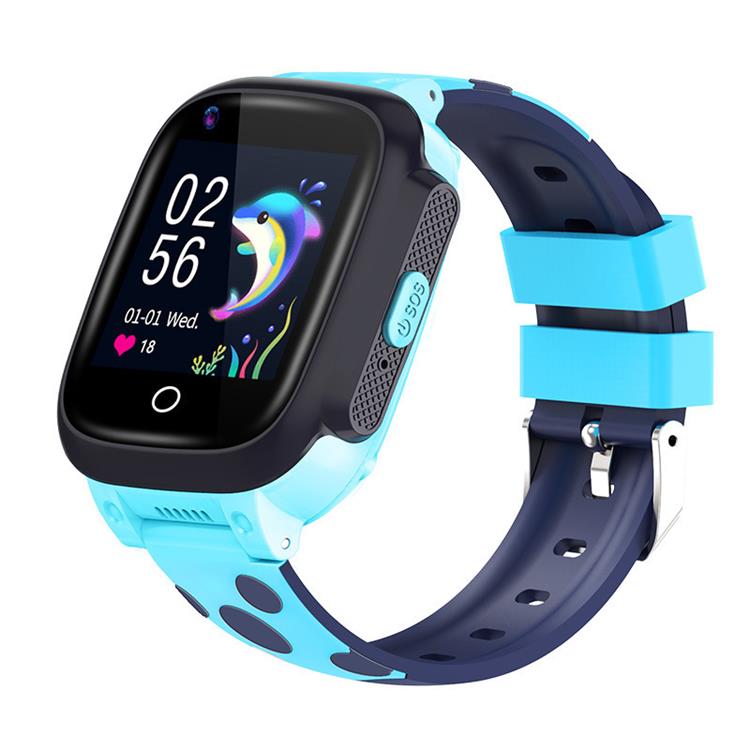 Kop Smartwatch For Barn GPS Klocka Vattentat 4G Bla pa TheMobileStore