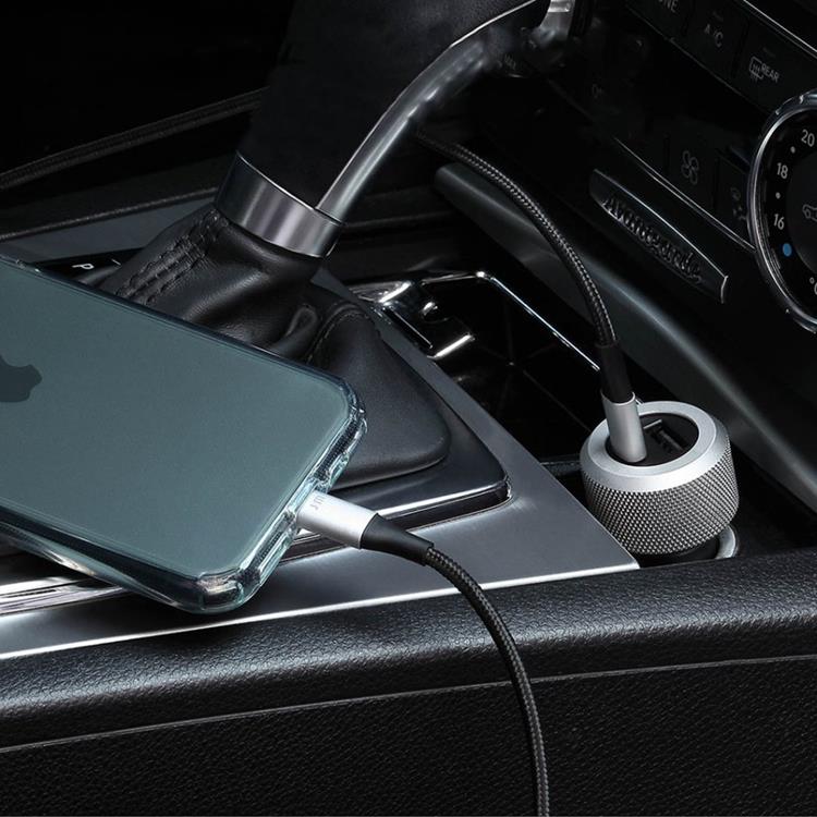Just Mobile - Just Mobile Highway Turbo m. Billaddare USB-C till Lightning-kabel
