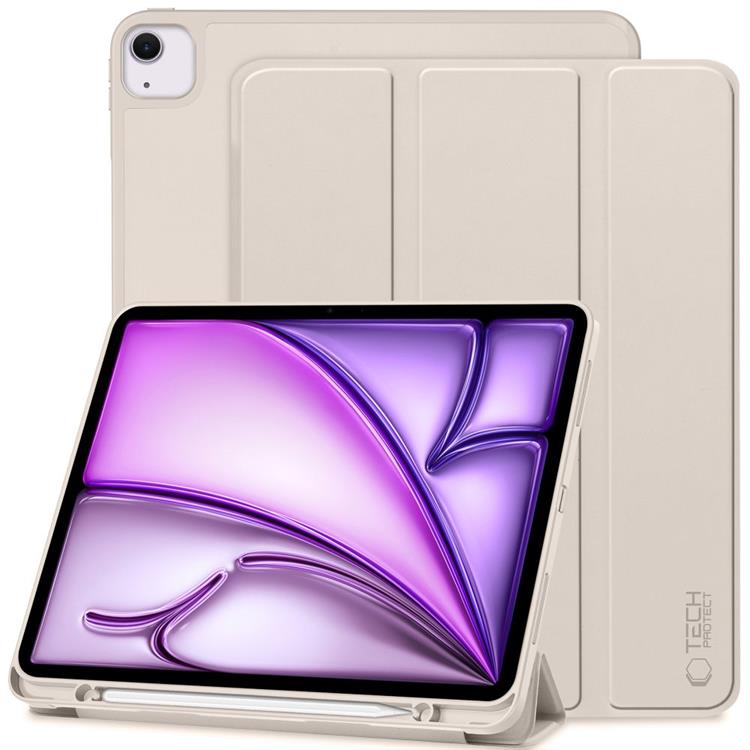 Tech-Protect iPad Air 13 (2024) Fodral med pennfack - Starlight